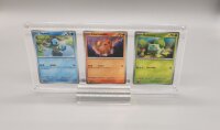 Acryl Case für 3 Pokemon Einzelkarten INKLUSIVE...