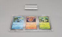 Acryl Case für 3 Pokemon Einzelkarten INKLUSIVE Standfuß