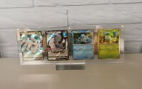 Acryl Case für 4 Pokemon Einzelkarten INKLUSIVE Standfuß