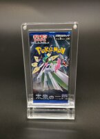 Acryl Case für Pokemon 1-Fach/Single LONG Booster INKLUSIVE Standfuß