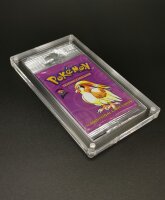 Acryl Case für Pokemon 1-Fach/Single LONG Booster INKLUSIVE Standfuß