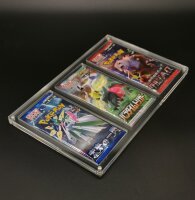 Acryl Case für Pokemon 3-Fach/Triple LONG Booster INKLUSIVE Standfuß