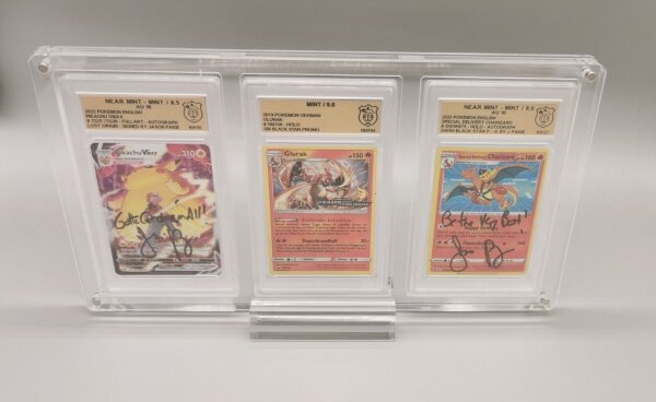 Acryl Case für GSG grading Cases 3-Fach/Triple INKLUSIVE Standfuß