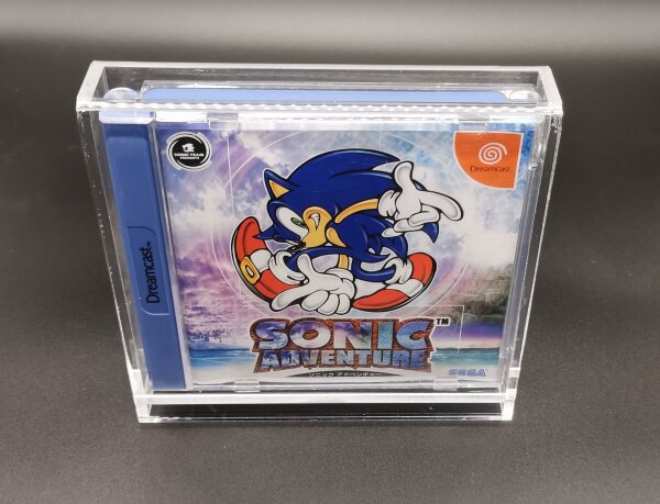 Dreamcast / PS1 BIG Spiele Acryl Schutz Box UV Case mit Schiebeverschluss OVP