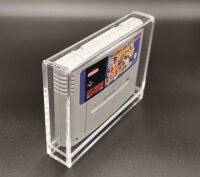 Snes Modul Spiele Acryl Schutz Box UV Case mit Schiebeverschluss Super Nintendo