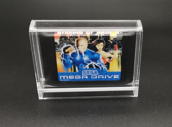 Acrylcase für Sega Mega Drive Genesis MODUL UV Schutz Box mit Schiebeverschluss